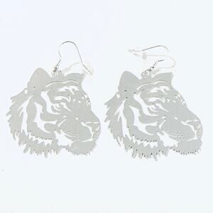 Cincinnati Bengals Tiger Silver Earrings*